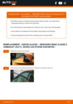 Comment changer : essuie-glaces avant sur MERCEDES-BENZ Classe S Cabriolet (A217) - Guide de remplacement