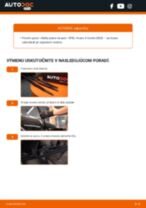 PDF návod na výmenu: Stieracia liżta OPEL Vivaro A Combi (X83) zadné a predné