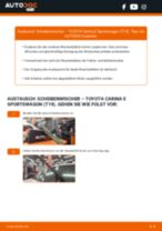 PDF-Tutorial zur Wartung für CARINA E Sportswagon (_T19_) 2.0 i (ST191_)