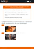 Cómo cambiar: escobillas limpiaparabrisas de la parte delantera - FIAT Ducato II Furgón (230L) | Guía de sustitución
