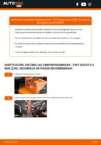 Cómo cambiar: escobillas limpiaparabrisas de la parte delantera - FIAT Ducato II Bus (230) | Guía de sustitución