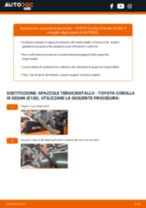 Come cambiare spazzole tergicristallo della parte anteriore su TOYOTA Corolla IX Sedan (E120) - Guida alla sostituzione