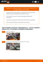Come cambiare Tergilunotto posteriore e anteriore TOYOTA AVENSIS (_T22_) - manuale online