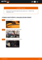 PDF návod na výmenu: Stieracia liżta PEUGEOT 206+ Hatchback (2L_, 2M_) zadné a predné