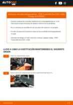 Cómo cambiar: escobillas limpiaparabrisas de la parte delantera - FORD Transit Mk6 Bus (V347, V348) | Guía de sustitución