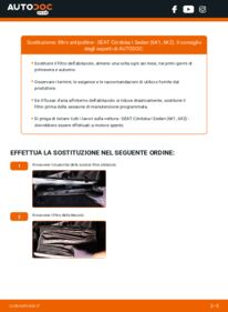 Come effettuare una sostituzione di Filtro Antipolline 1.9 TDI Seat Cordoba 6K1
