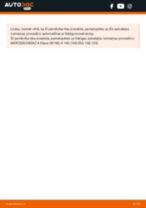Kā mainīties Bremžu šļūtene MERCEDES-BENZ E-CLASS (W210): pdf rokasgrāmata