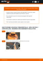 OPEL VECTRA C Estate Tergicristalli sostituzione: tutorial PDF passo-passo