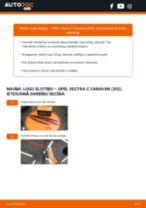 Mainīties OPEL VECTRA C Estate Stikla tīrītāja slotiņa - soli-pa-solim pamācības PDF