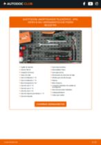 Cambio Kit amortiguadores delanteros y traseros OPEL bricolaje - manual pdf en línea