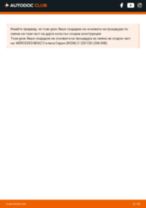 Самостоятелна смяна на Датчик накладки на MERCEDES-BENZ - онлайн ръководства pdf