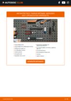 PDF εγχειρίδιο αντικατάστασης: Σετ τακάκια, δισκόφρενα MERCEDES-BENZ E-class Sedan (W211) πίσω και εμπρός