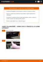 Online ingyenes kézikönyv - Utastér levegőszűrő HONDA CIVIC VIII Hatchback (FN, FK) csere