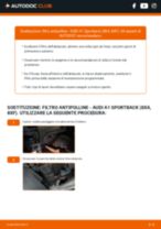 PDF manuale di sostituzione: Filtro abitacolo AUDI A1 Sportback (8XA, 8XF)