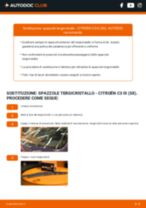 PDF manuale di sostituzione: Spazzole tergicristallo CITROËN C3 III (SX) posteriore e anteriore
