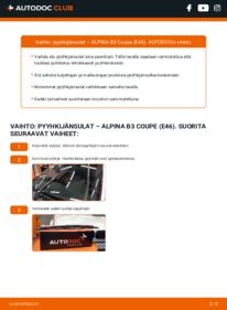 Kuinka vaihtaa Pyyhkijänsulat 3.3 ALPINA B3 Coupe (E46) -autoon