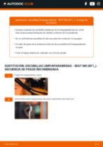 Ilegible Simular escanear Cómo cambiar: escobillas limpiaparabrisas de la parte trasera - SEAT Altea  XL (5P5, 5P8) | Guía de sustitución