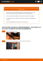 Guía para la instalación de Plumas limpiaparabrisas en el SEAT IBIZA