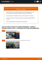 Cambio Escobillas de Limpiaparabrisas traseras y delanteras RENAULT MEGANE Scenic (JA0/1_): guía pdf
