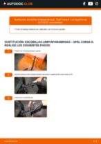 Cómo cambiar y ajustar Escobillas de parabrisas OPEL CORSA: tutorial pdf