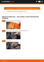 zadaj in spredaj Metlica brisalnika stekel OPEL MOKKA | PDF vodič za zamenjavo