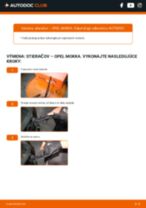PDF návod na výmenu: Stieracia liżta OPEL MOKKA zadné a predné
