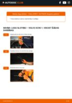 Tiešsaistes bezmaksas instrukcijas kā mainīties Stikla tīrītāja slotiņa VOLVO XC90 I
