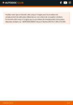 Comment changer Jeu de balais d'essuie-glace MERCEDES-BENZ SPRINTER 5-t Platform/Chassis (906) - manuel en ligne