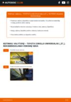 Instrukcijos PDF apie COROLLA priežiūrą