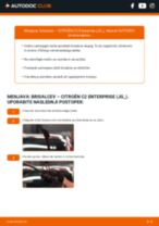 zadaj in spredaj Metlica brisalnika stekel CITROËN C2 Enterprise (JG_) | PDF vodič za zamenjavo