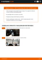 PDF priročnik za zamenjavo: Metlice brisalcev SEAT Cordoba Sedan (6K1, 6K2) zadaj in spredaj
