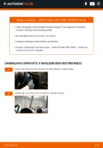 Kako zamenjam del Metlice brisalcev na svojem avtu A3 Sportback (8PA) 2.0 TFSI quattro? Vodiči po korakih
