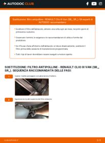 Come cambiare filtro antipolline su RENAULT Clio III Van (SB_, SR_) - Guida  alla sostituzione