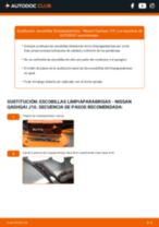 Cambio Plumas limpiaparabrisas delanteras y traseras NISSAN bricolaje - manual pdf en línea