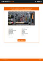 När byta Parkeringsbroms kabel MERCEDES-BENZ E-CLASS (W124): pdf handledning