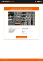 PDF εγχειρίδιο αντικατάστασης: Σετ τακάκια, δισκόφρενα TOYOTA Yaris Hatchback (_P9_) πίσω και εμπρός