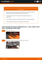 Cambio Tergicristalli anteriore e posteriore OPEL CORSA B Box (73_): guida pdf