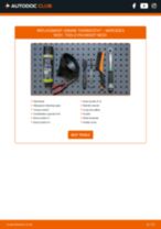 Changing Thermostat MERCEDES-BENZ 190: workshop manual
