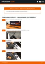 zadaj in spredaj Metlica brisalnika stekel AUDI A4 Avant (8ED, B7) | PDF vodič za zamenjavo