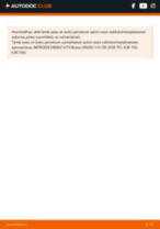 MERCEDES-BENZ VITO / MIXTO Box (W639) Jarrupalat vaihto : opas pdf