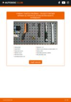 PDF návod na výmenu: Tlmiče perovania PEUGEOT PARTNER Skrinka (5) zadné a predné