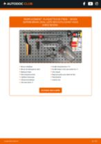 Comment changer Kit de plaquettes de frein arrière et avant SKODA SUPERB Estate (3V5) - manuel en ligne