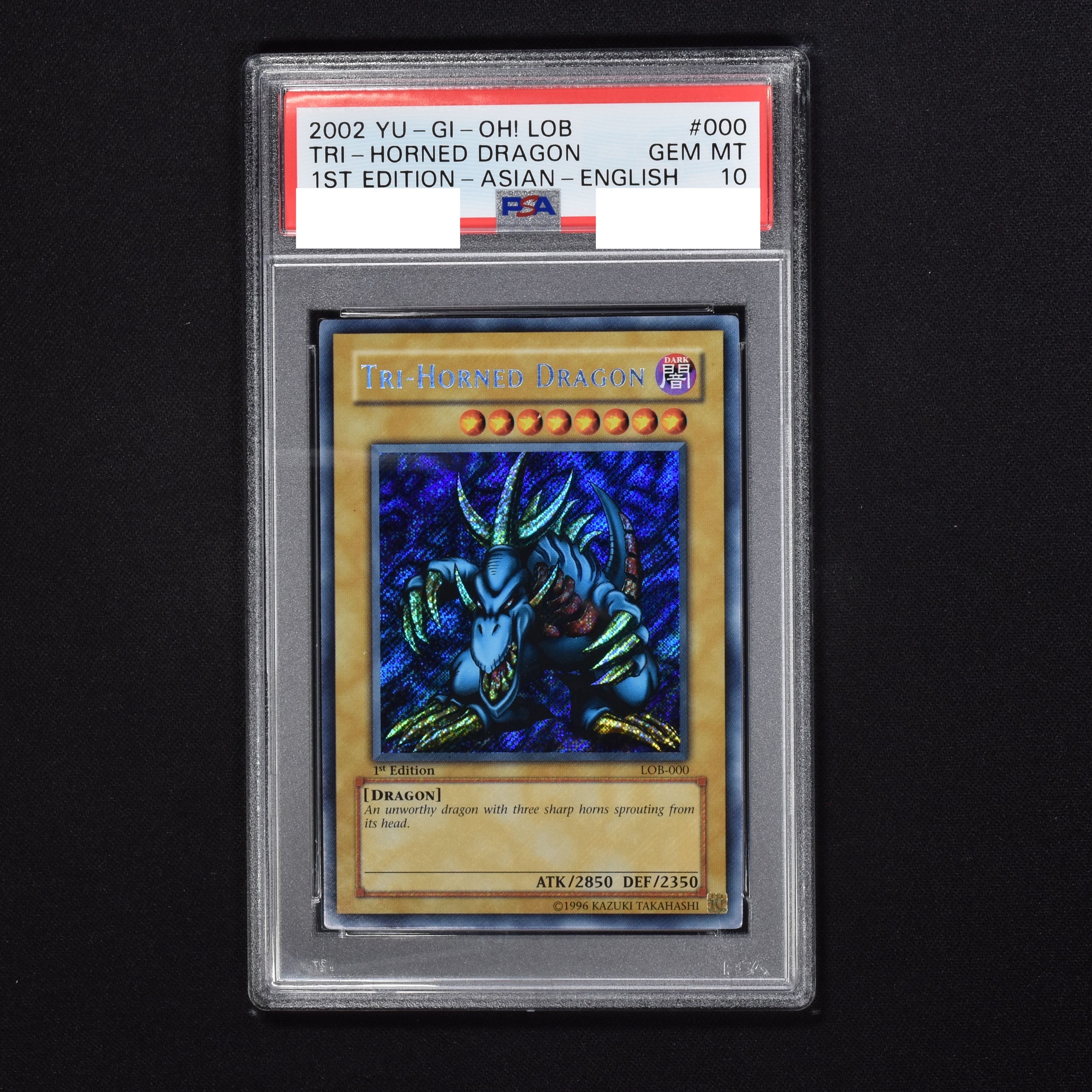 PSA10】トライホーン・ドラゴン 旧アジア版英語シークレットレア - 遊戯王