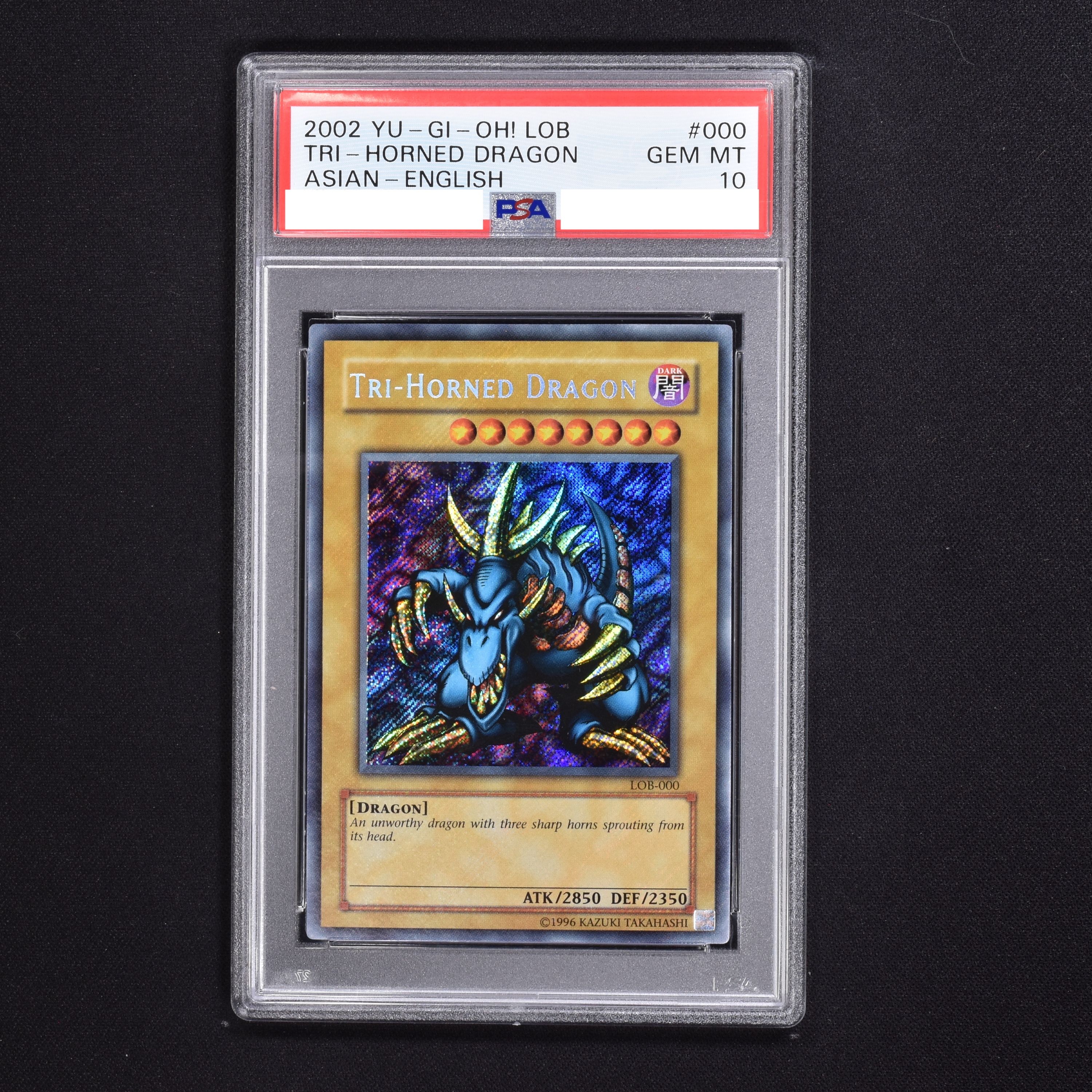 PSA10 遊戯王 トライホーンドラゴン (パラレル)-