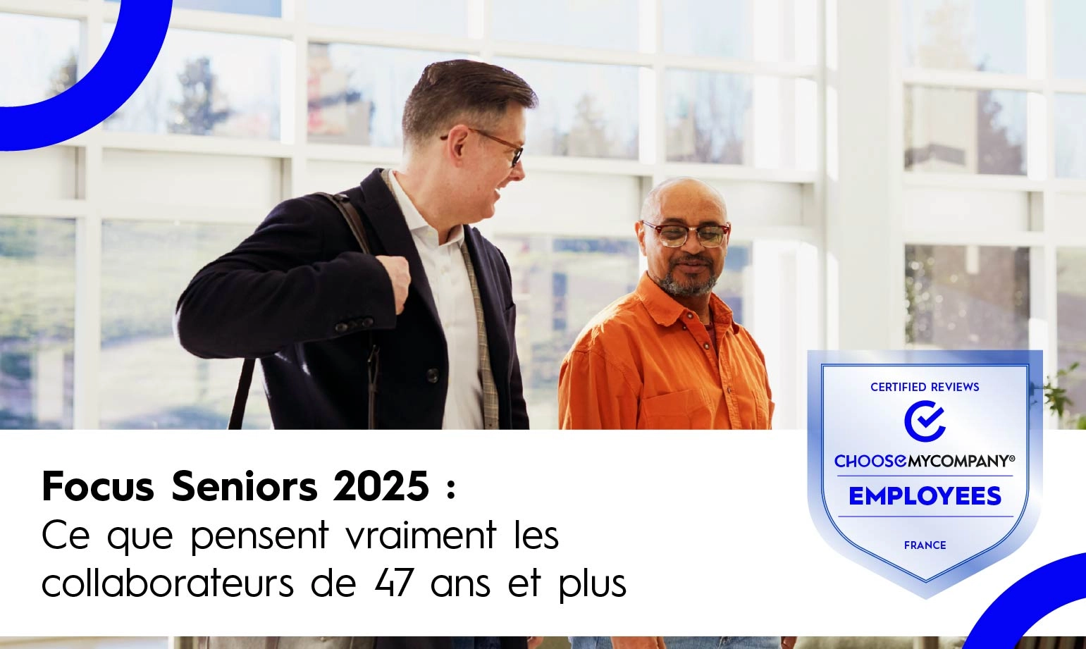 Couverture du Focus Seniors 2025 montrant l'étude sur l'engagement et la motivation des collaborateurs de 47 ans et plus en entreprise