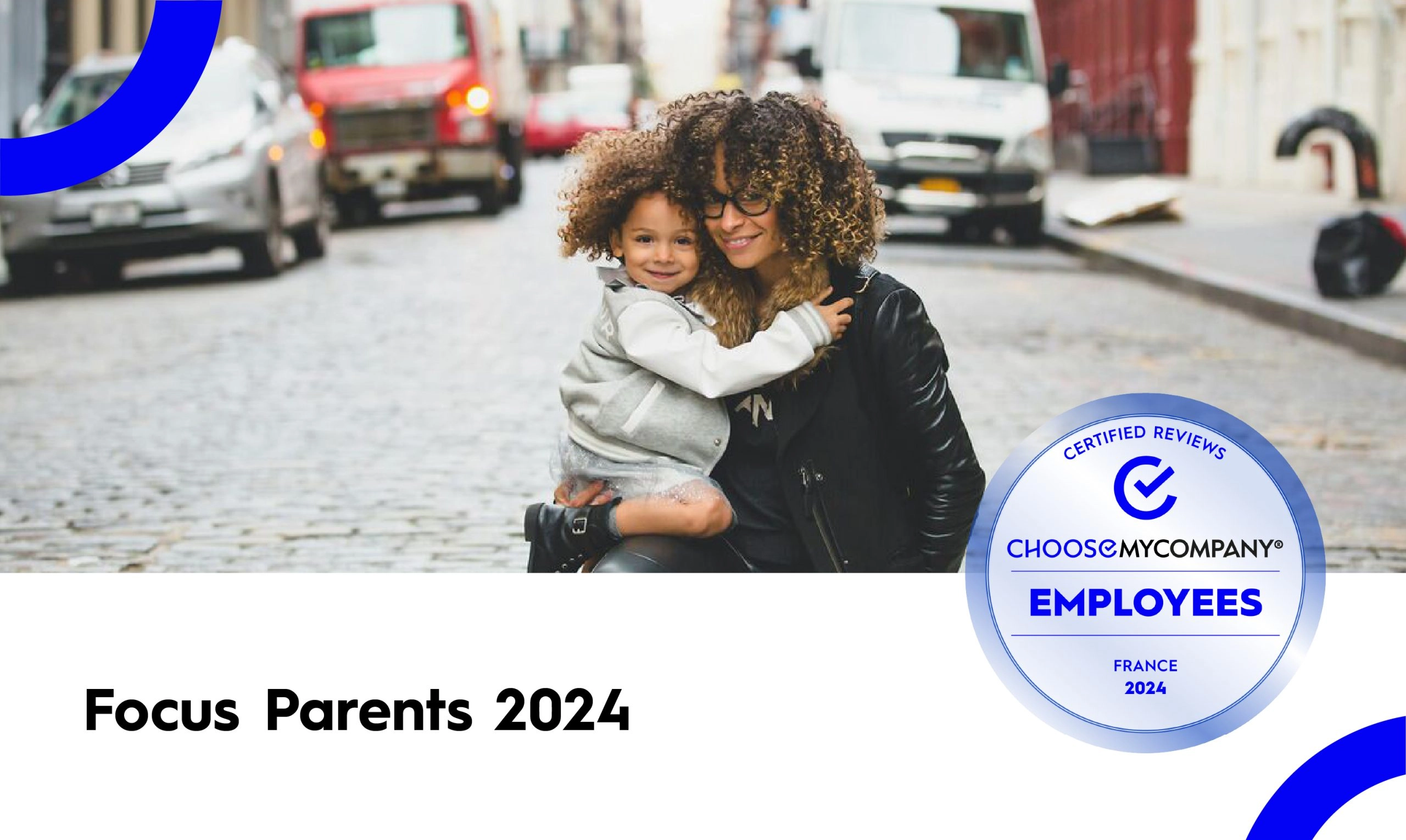 Visuel de l’étude Focus Parents 2024 sur les attentes des collaborateurs parents en entreprise, réalisée par ChooseMyCompany