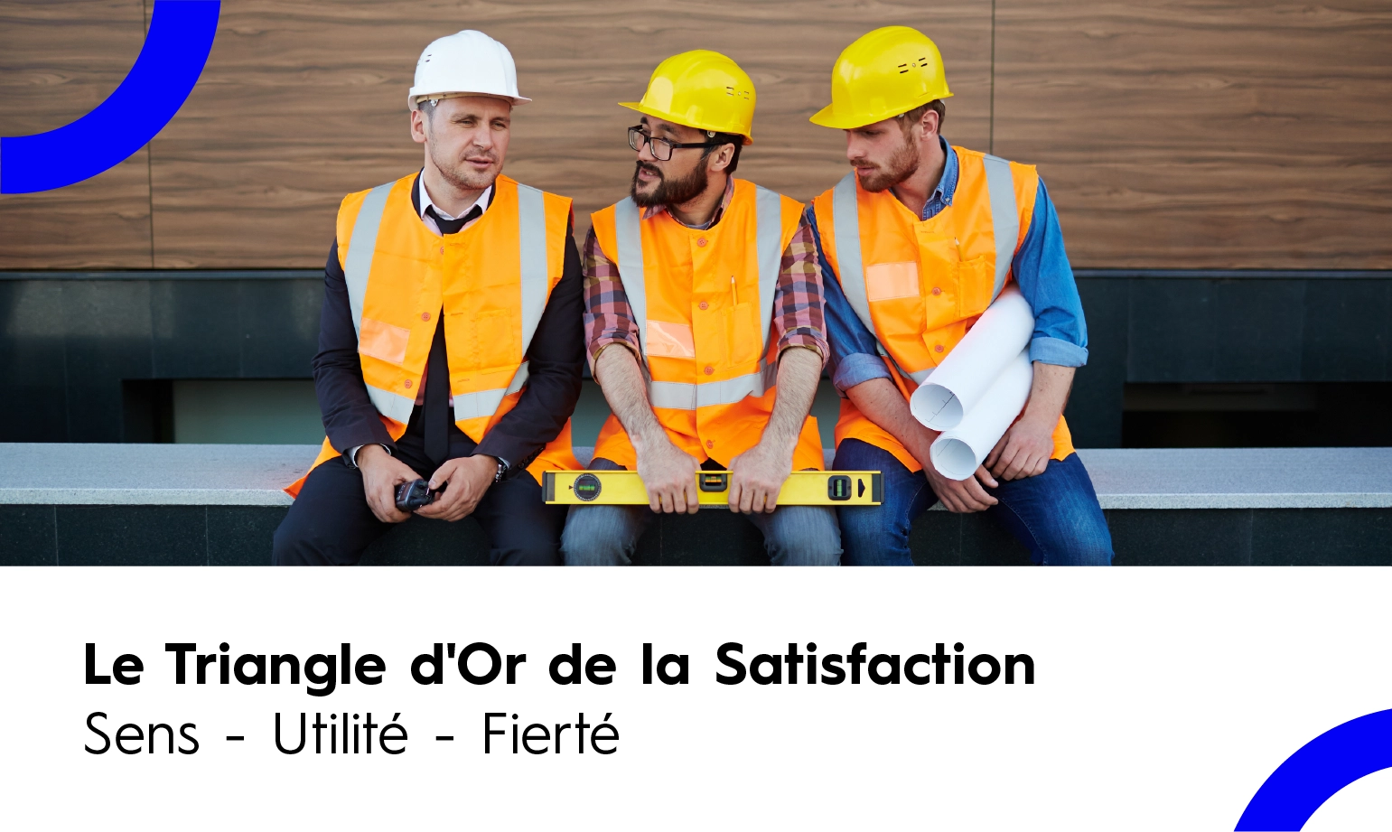 Infographie listant 3 actions simples pour l'engagement collaborateur : clarifier l'impact du job, identifier les forces et renforcer la fierté.