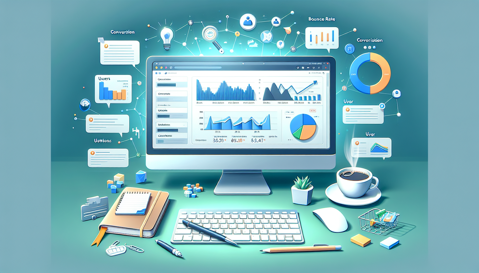 Photo - Interprétation des données de Google Analytics - Agence webBéziers  - Webbot