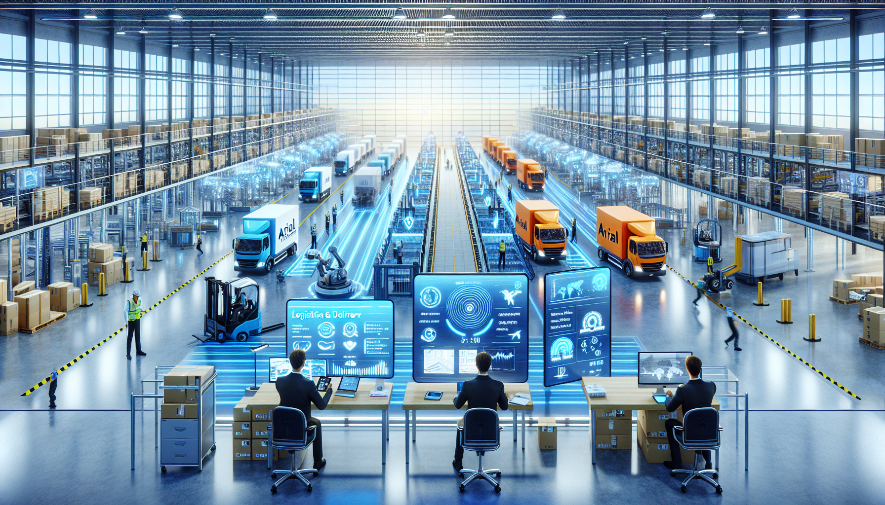 Photo - Logistique et Livraison - Export de matériel et mobilier de bureauAfrique et Outre mer  - Arial Diffusion