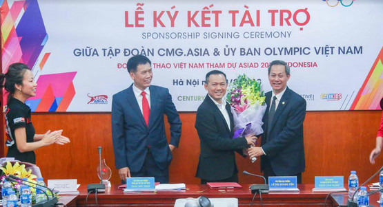 CMG.ASIA sponsors 600 million Vietnamese dong for the Vietnamese delegation participating in Asiad